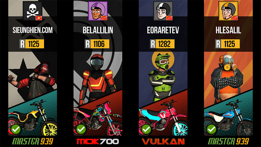 Dirt Xtreme xứng đáng là đỉnh cao game đua xe mô tô địa hình với 4 người chơi tham gia cùng một lúc.