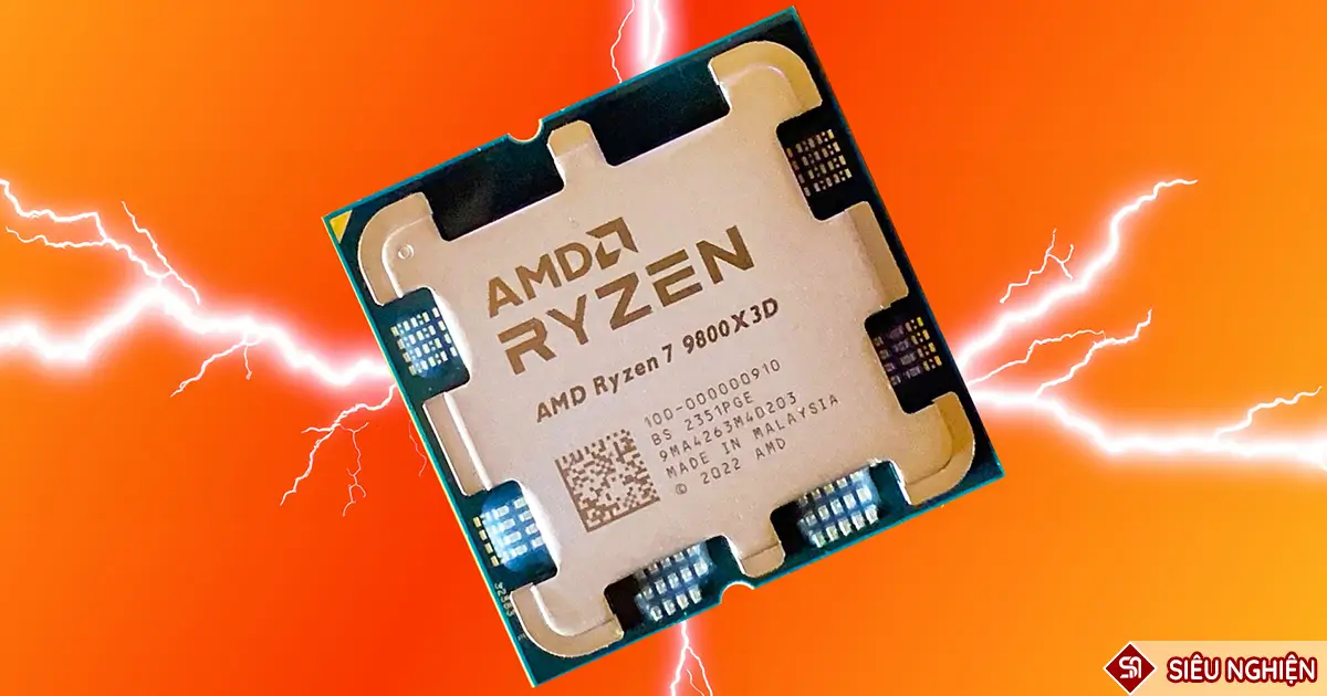 Ryzen 7 9800X3D: Bước đột phá mới của AMD trong cuộc đua công nghệ